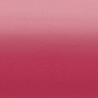 Silk-matt venetian slat from the DIM collection with a rose to raspberry red gradient. The surface is smooth and vibrant.