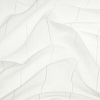 Nahaufnahme des MIRANDA, in der Farbe weiß, zeigt die feine Struktur und das Textilmuster.