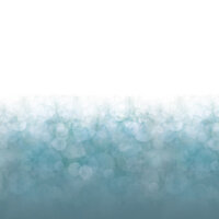 Lamellenvorhang-Dessin mit weichem Farbverlauf und Bokeh-Effekt in Blau-Weiß.