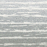 Venetian blind slat from the STRIPE collection with grey and white stripe pattern. The surface has a warm and textured appearance.