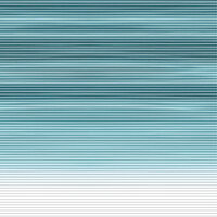 Honeycomb blind with gradient in petrol and turquoise fading to white – design “Canyon 6633”.