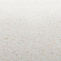 Venetian blind slat with light background and fine natural speckles. The surface resembles a calm, stucco-inspired finish.