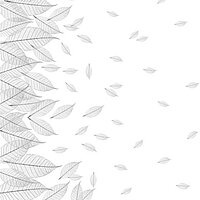 Feines Blättermotiv in Grautönen – „Sheer“ in Schwarz-Weiß für moderne Lamellenvorhänge