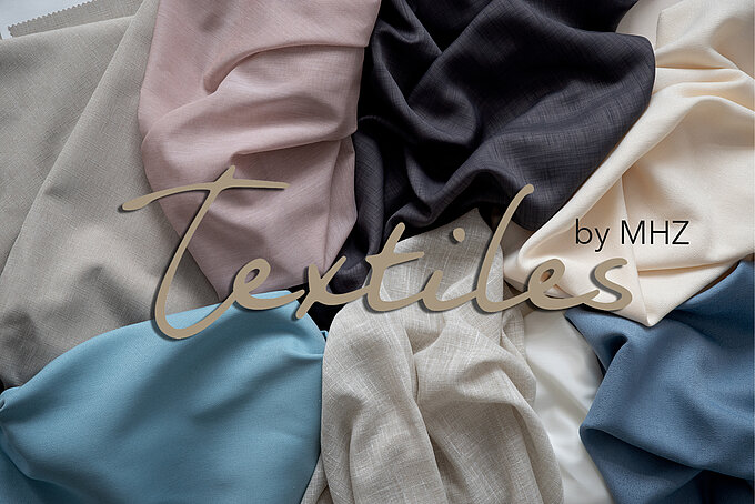 MHZ Textiles Stoffe mit Logo